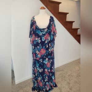 Catherine's Dress Size 5X Floral‎ Midi